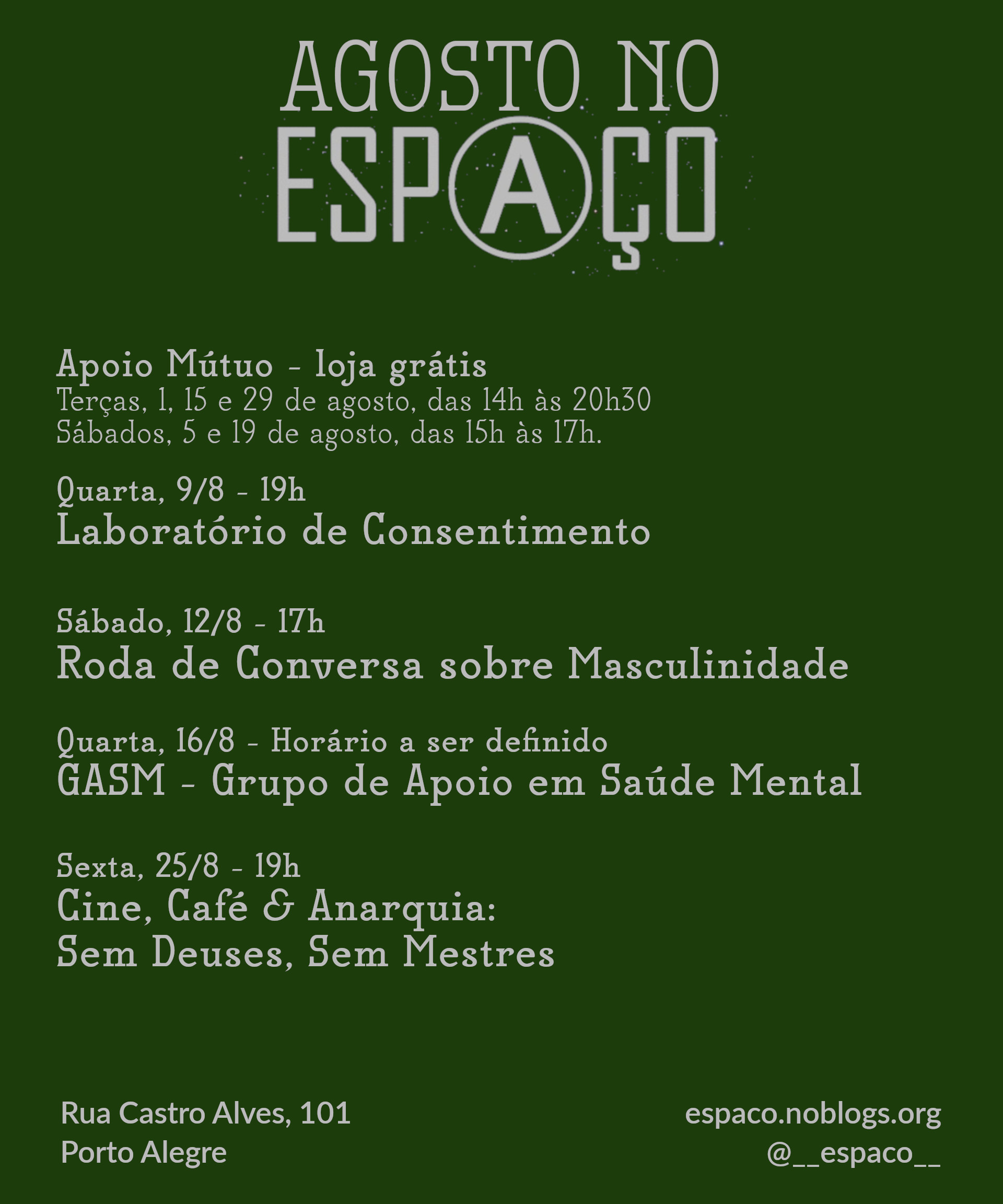 Agenda de Agosto