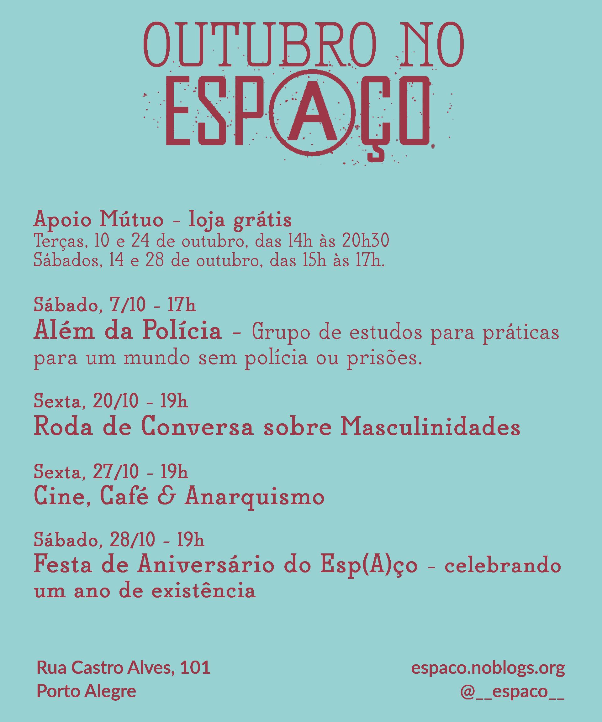 Programação de Outubro 2023