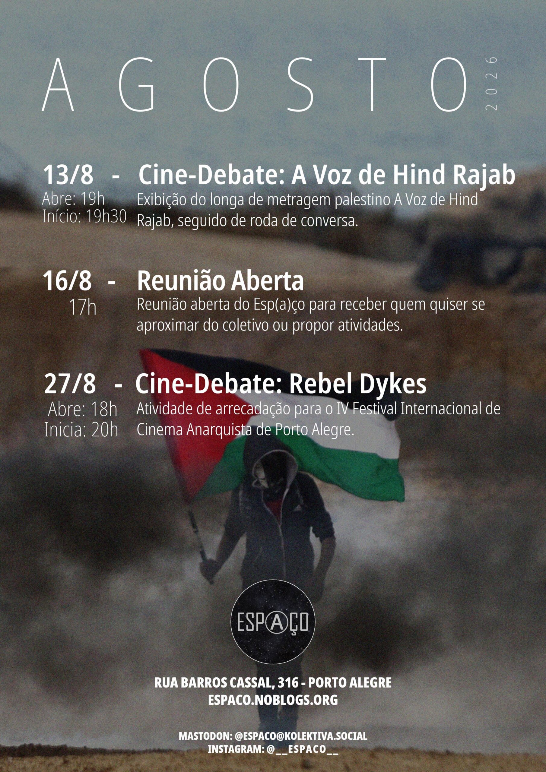 Programação de Agosto